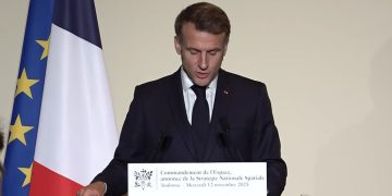 Macron presenta la Estrategia Nacional Espacial. Fuente: Élysée