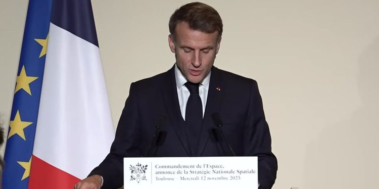Macron presenta la Estrategia Nacional Espacial. Fuente: Élysée