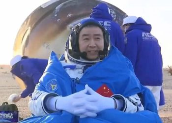 Regresa la nave china Shenzhou-21 de la estación espacial Tiangong con tres astronautas. Fuente: Oficina de Ingeniería Espacial Tripulada de China