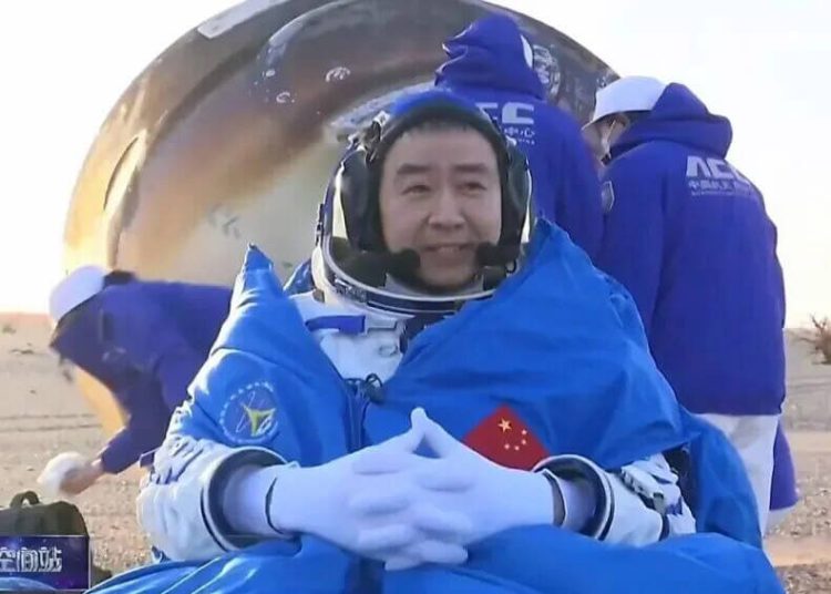 Regresa la nave china Shenzhou-21 de la estación espacial Tiangong con tres astronautas. Fuente: Oficina de Ingeniería Espacial Tripulada de China