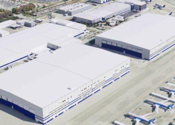 Segundo edificio de ensamblaje final 787 de Boeing. Fuente: Boeing