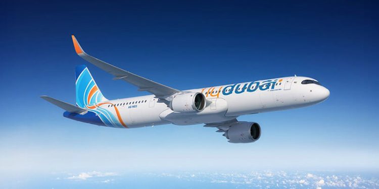 Un A321neo de Flydubai. Fuente: Airbus