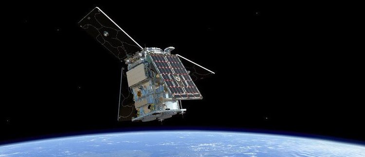 Satélite HydroGNSS de la Agencia Espacial Europea (ESA). Fuente: ESA/SpaceX