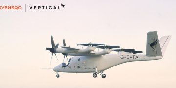 Avión VX4 de Vertical Aerospace. Fuente: Vertical Aerospace