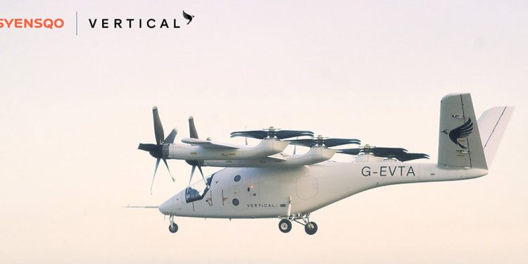 Avión VX4 de Vertical Aerospace. Fuente: Vertical Aerospace