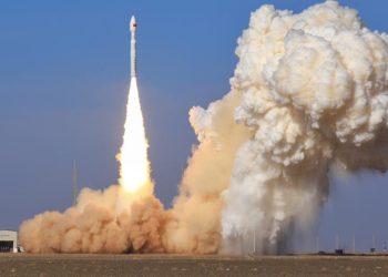 China lanzó el cohete Lijian-1. Fuente: Xinhua