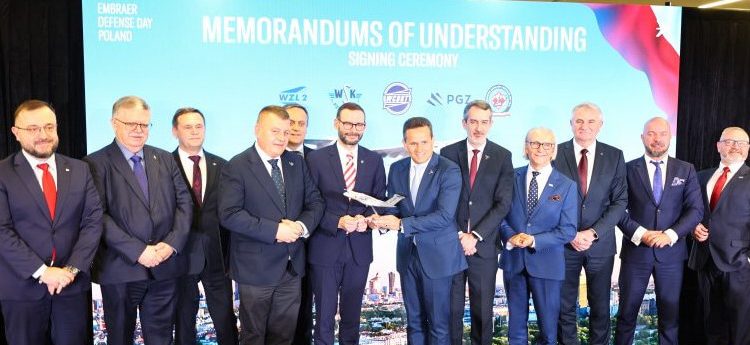 Cinco empresas del grupo polaco PGZ firman acuerdos con Embraer en los sectores de aviación y defensa. Fuente: PGZ