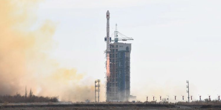 El Long March 4B lanza con éxito el satélite Tianhui-7 desde Jiuquan. Fuente: Zhu Yanjie