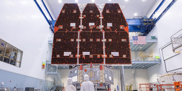 El Telescopio Espacial Nancy Grace Roman de la NASA ya está completamente ensamblado. Fuente: Nasa/Jolearra Tshiteya