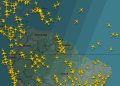 Espacio aéreo de Venezuela. Fuente: Flightradar