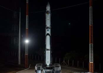 Hanbit-Nano, el primer cohete orbital comercial de Corea del Sur. Fuente: Innospace
