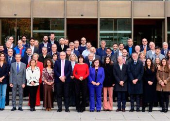 La ministra Morant presentó al sector espacial español el balance del Consejo Ministerial de la ESA. Fuente: Ministerio de Ciencia