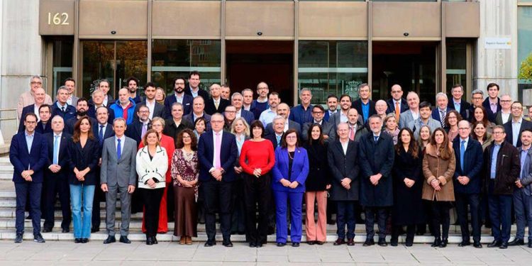 La ministra Morant presentó al sector espacial español el balance del Consejo Ministerial de la ESA. Fuente: Ministerio de Ciencia