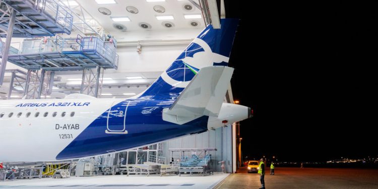 Qanot Sharq recibe su primer avión Airbus A321XLR. Fuente: Qanot Sharq. Fuente: Qanot Sharq