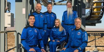 Tripulación del NS-37 de Blue Origin. Fuente: Blue Origin