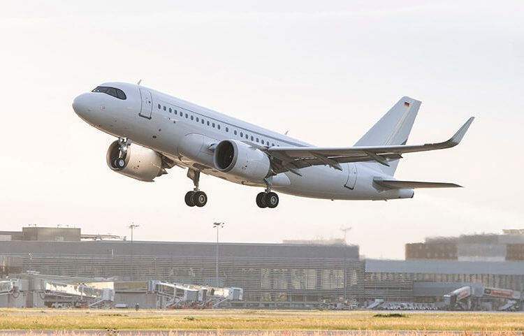 Un A320 de Airbus. Fuente: Airbus