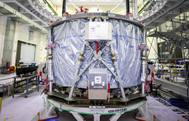 El Módulo de Servicio Europeo es construido por el contratista principal Airbus Defence and Space. Fuente: Airbus