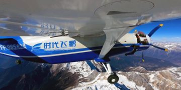 El dron chino FP-985 Taurus completó un vuelo logístico a través de regiones de gran altitud. Fuente: Aerospace Times Feipeng/Xinhua