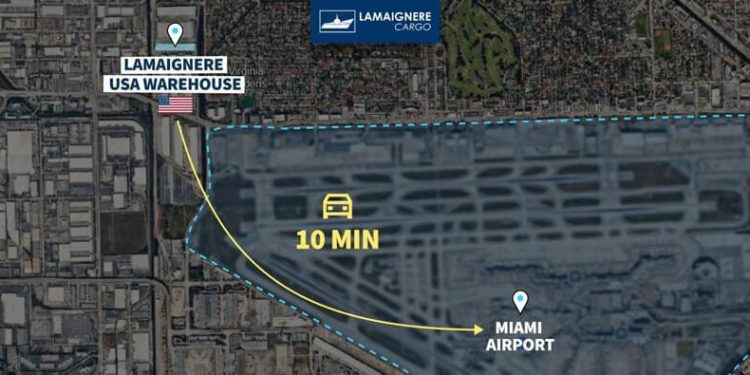 Lamaignere impulsa un hub logístico en Miami. Fuente: Lamaignere