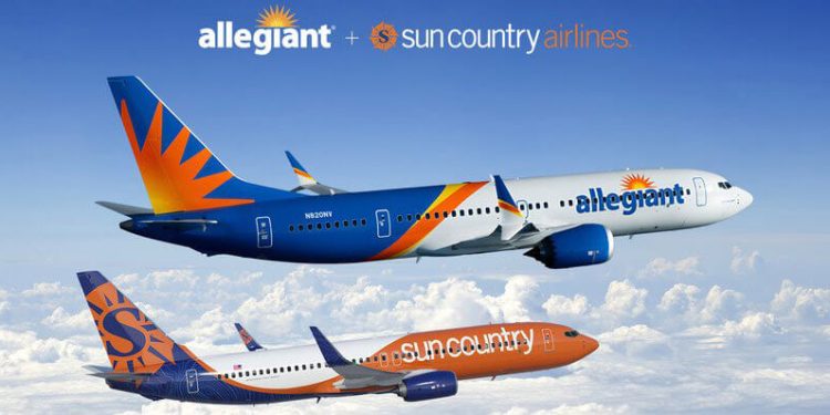 Las aerolíneas de EEUU Allegiant y Sun Country anuncian su fusión. Fuente: Allegiant