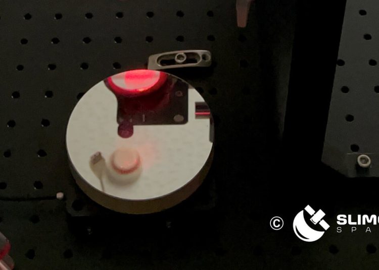 SLIMOP Space Lab durante uno de los test de producto. Fuente: Slimop Space