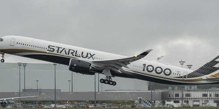 STARLUX recibe su primer Airbus A350-1000. Fuente: Airbus
