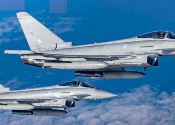 Flota Typhoon de la RAF. Fuente: Ministerio de Defensa de Reino Unido