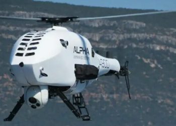 A900 de Alpha Unmanned Systems en pleno vuelo. Fuente: Alpha Unmanned Systems