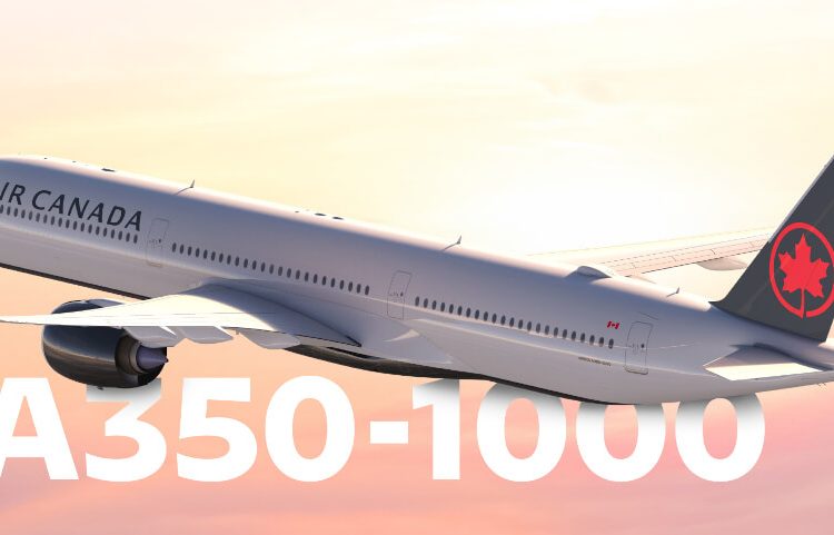 Air Canada encarga a Airbus hasta 16 aviones A350-1000. Fuente: Air Canada