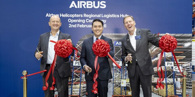 Airbus Helicopters inaugura en Singapur su nuevo centro logístico regional para Asia-Pacífico. Fuente: Airbus