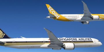 Boeing proporcionará servicios de intercambio de trenes de aterrizaje para la flota de Singapore Airlines. Fuente: Boeing