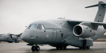 Un C-390 Millennium de la Fuerza Aérea Húngara. Fuente: Embraer