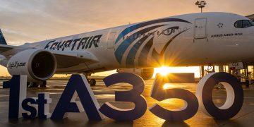 Egyptair recibe su primer A350-900. Fuente: Airbus