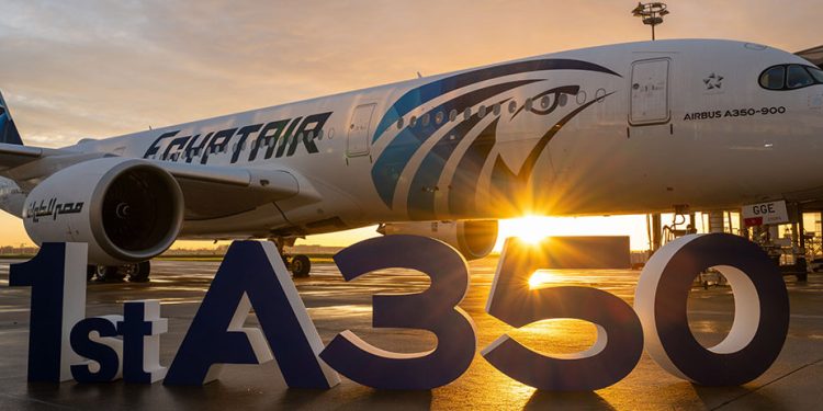 Egyptair recibe su primer A350-900. Fuente: Airbus