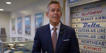 El secretario de Transporte de EEUU, Sean P. Duffy, visitó el aeropuerto Ronald Reagan de Washington. Fuente: FAA