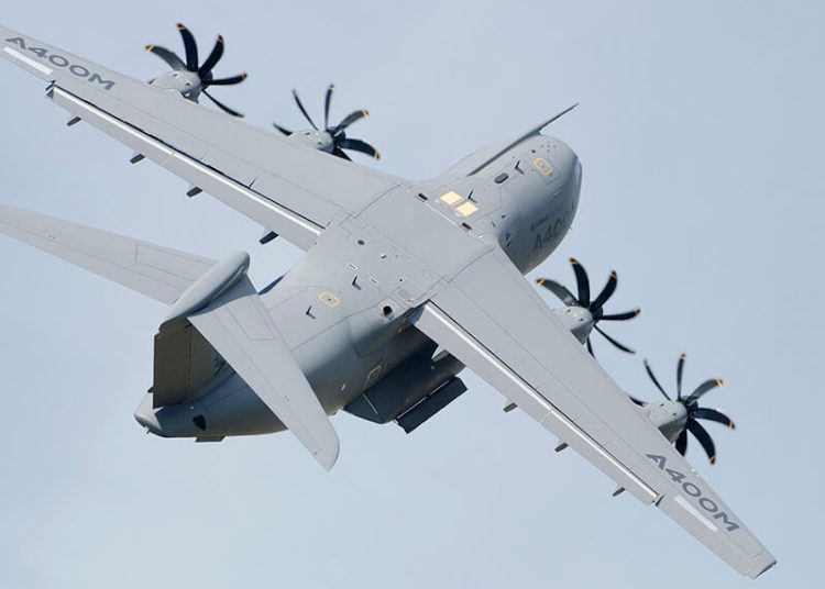 Indra protege el avión A400M con su sistema antimisiles de última generación InShield. Fuente: Indra