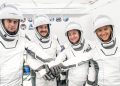 Los cuatro miembros de la misión Crew-12 de SpaceX a la Estación Espacial Internacional. Fuente: SpaceX
