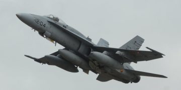 Seis cazas F-18M participan en el ejercicio Eagle Eye 26-01 en las bases de Rota, Morón y en el Golfo de Cádiz. Fuente: Ejército del Aire y del Espacio