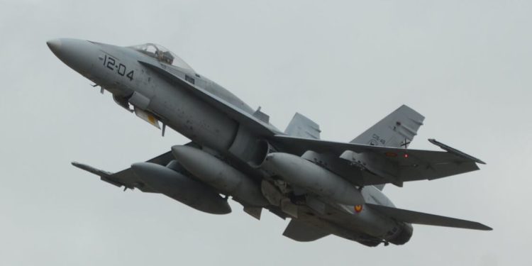 Seis cazas F-18M participan en el ejercicio Eagle Eye 26-01 en las bases de Rota, Morón y en el Golfo de Cádiz. Fuente: Ejército del Aire y del Espacio
