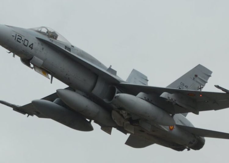 Seis cazas F-18M participan en el ejercicio Eagle Eye 26-01 en las bases de Rota, Morón y en el Golfo de Cádiz. Fuente: Ejército del Aire y del Espacio