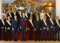 Su Majestad el Rey con la Corporación Municipal de Palos de la Frontera. Fuente: Casa Real