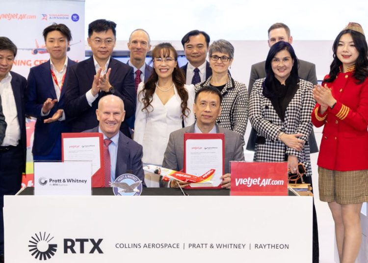 Vietjet elige a Pratt & Whitney para propulsar 44 aviones adicionales de la familia A320neo. Fuente: RTX