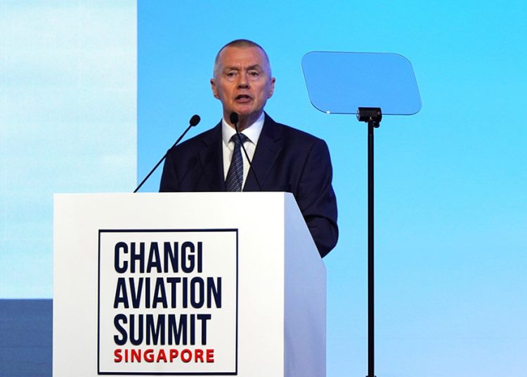 Willie Walsh, en la Cumbre de Aviación de Changi 2026. Fuente: IATA