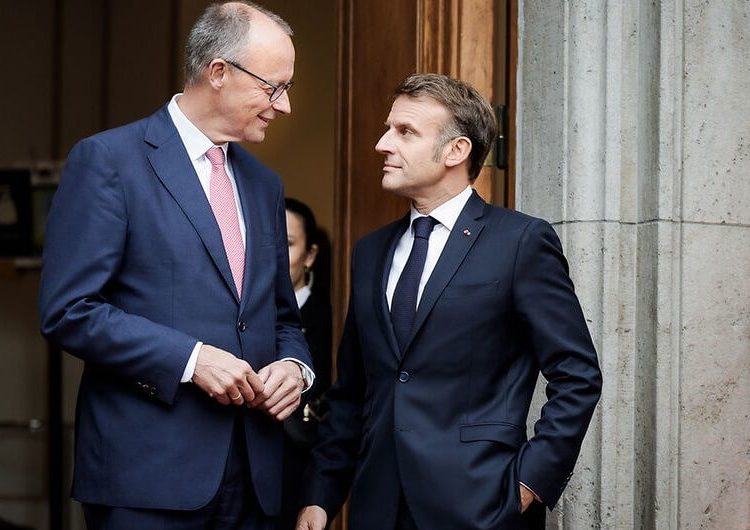 El canciller federal Merz recibió al presidente francés Macron en Berlín. Fuente: Gobierno Federal/Jesco Denzel
