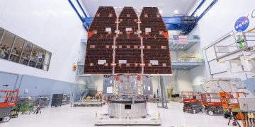 El telescopio Nancy Grace Roman completa su integración. Fuente: Nasa/Jolearra Tshiteya