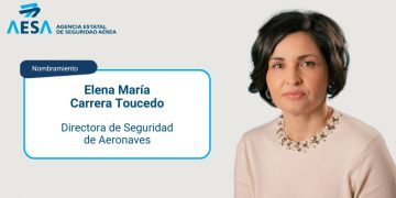 Elena Mª Carrera asume la Dirección de Seguridad de Aeronaves de AESA. Fuente: AESA