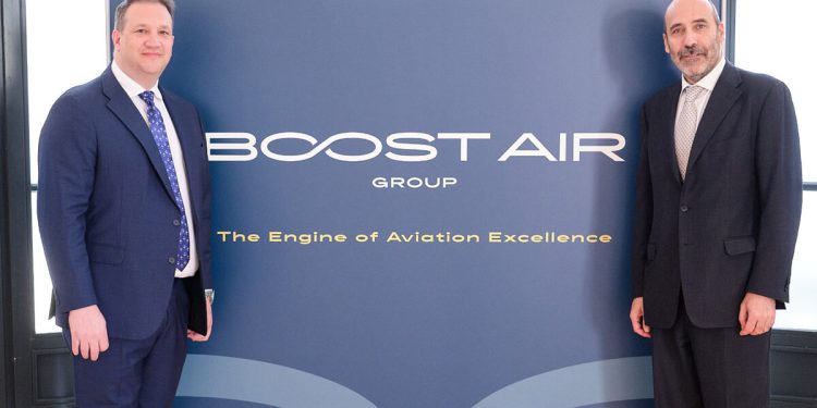 Fernando Morales, presidente del Consejo de Boost Air y Miguel Angel Morell. Fuente: Boost Air