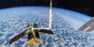 La nave de carga japonesa HTV-X1 abandonó el módulo Harmony de la ISS. Fuente: Nasa