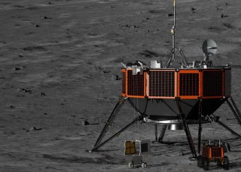 Módulo lunar de mayor carga de Intuitive Machines. Fuente: Intuitive Machines