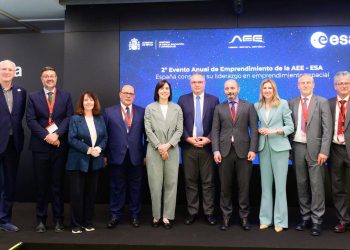 Acto institucional de la firma de los contratos de gestión de los tres nuevos centros ESA-BIC. Fuente: Ministerio de Ciencia.